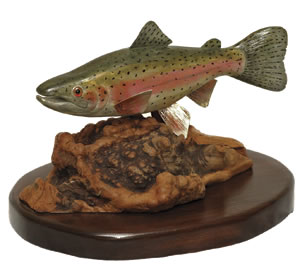 trout carving